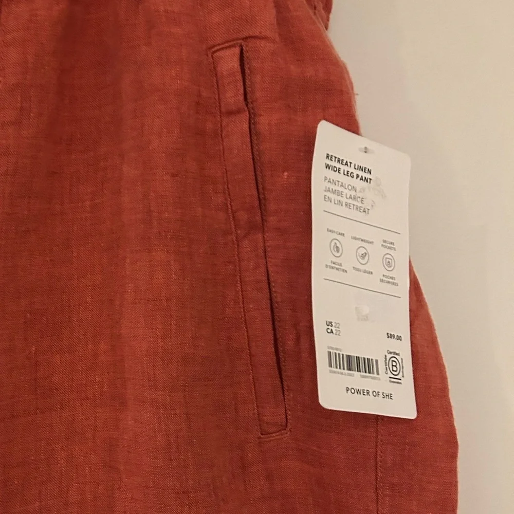 Athleta Rust Wide Leg Pants
